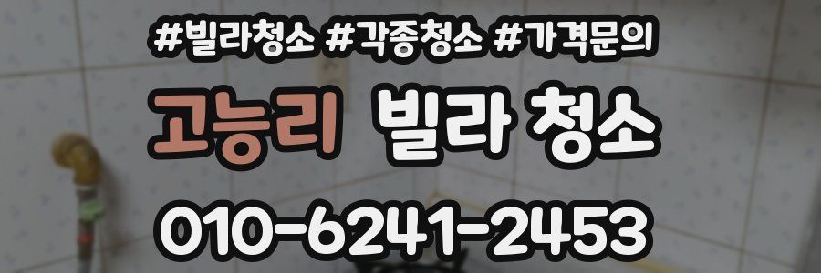 고능리 빌라 청소