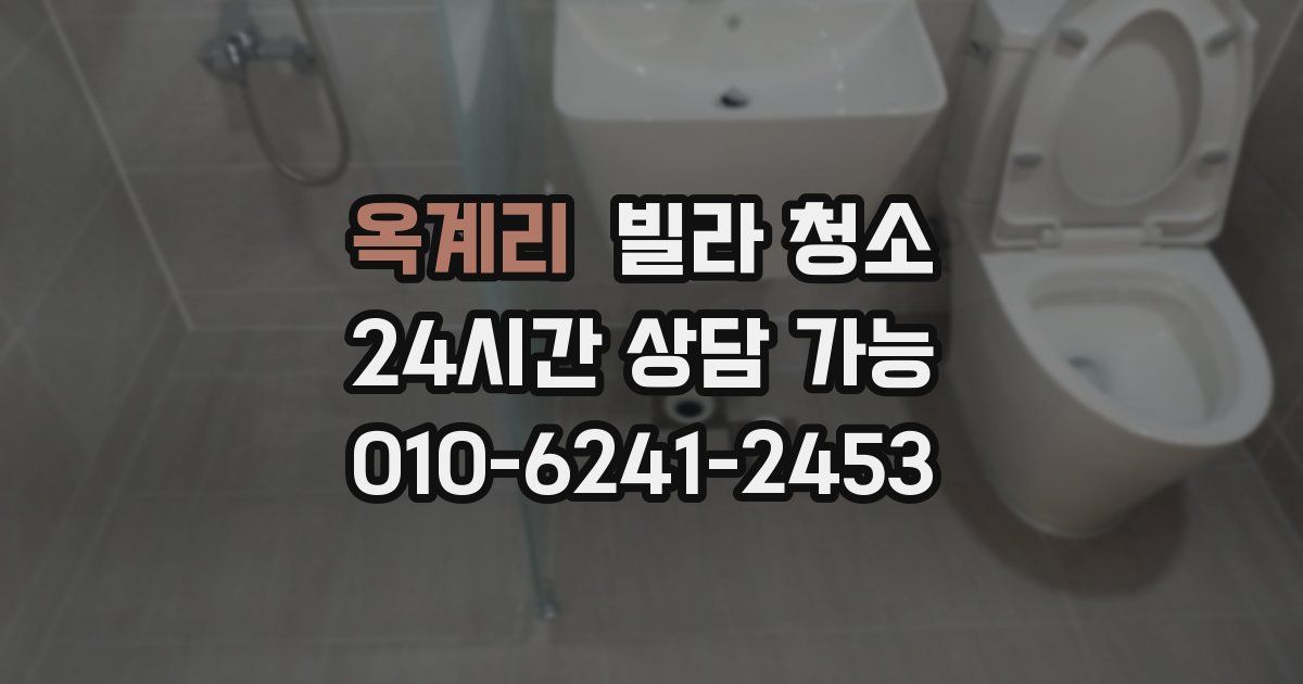 옥계리 빌라 청소