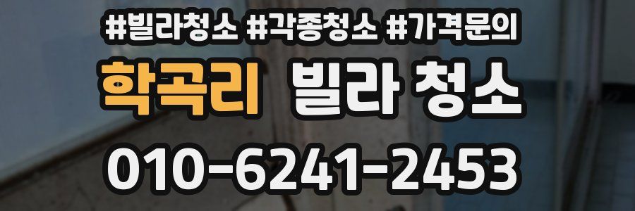 학곡리 빌라 청소