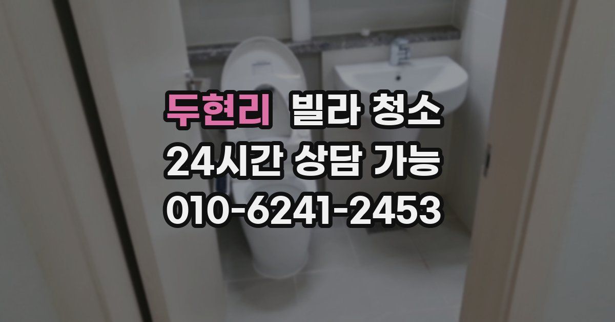 두현리 빌라 청소