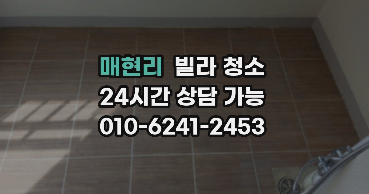 매현리 빌라 청소