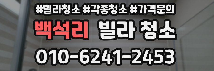 백석리 빌라 청소