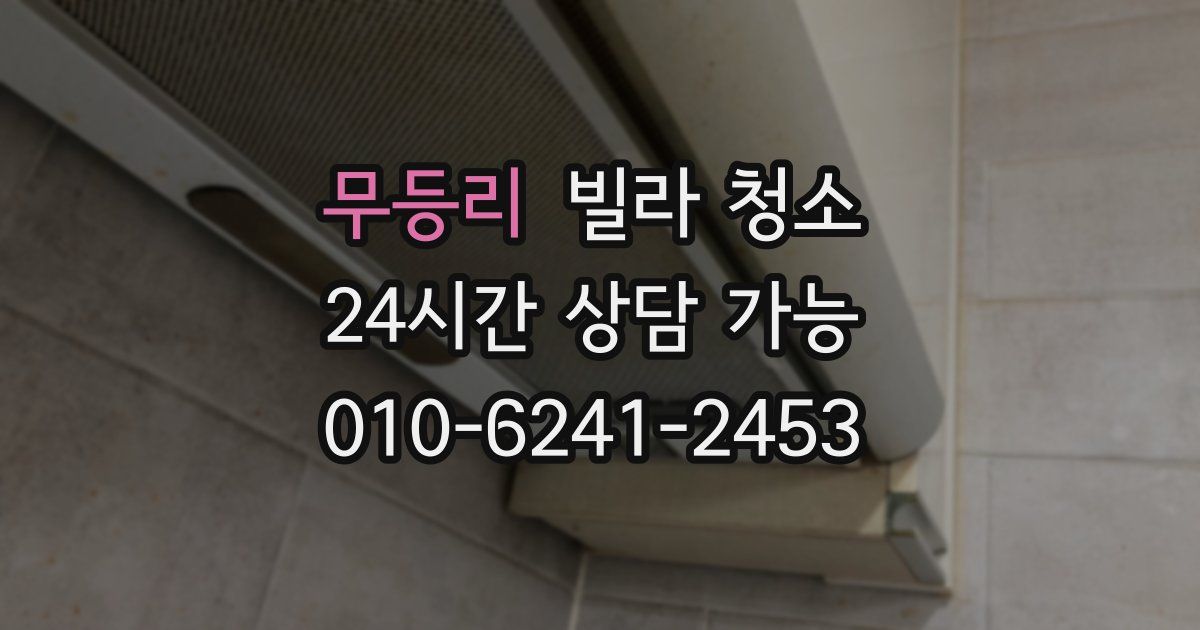 무등리 빌라 청소