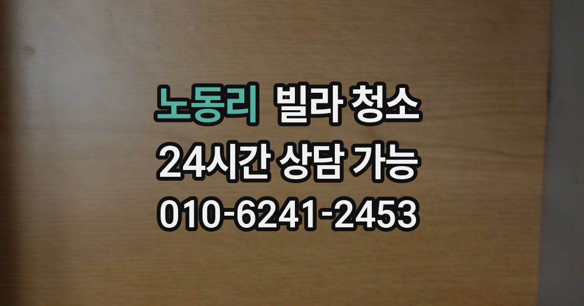 노동리 빌라 청소