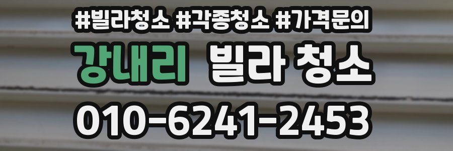 강내리 빌라 청소