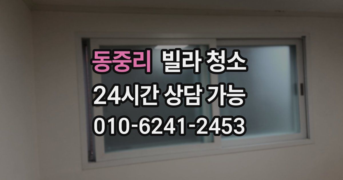 동중리 빌라 청소