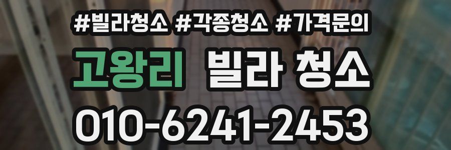 고왕리 빌라 청소