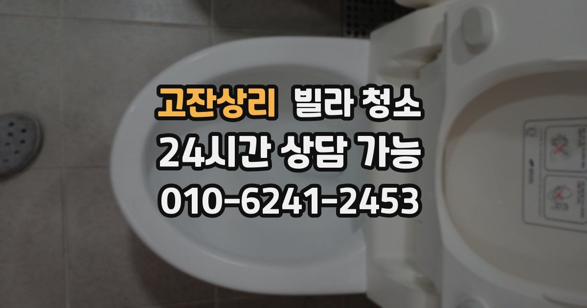 고잔상리 빌라 청소