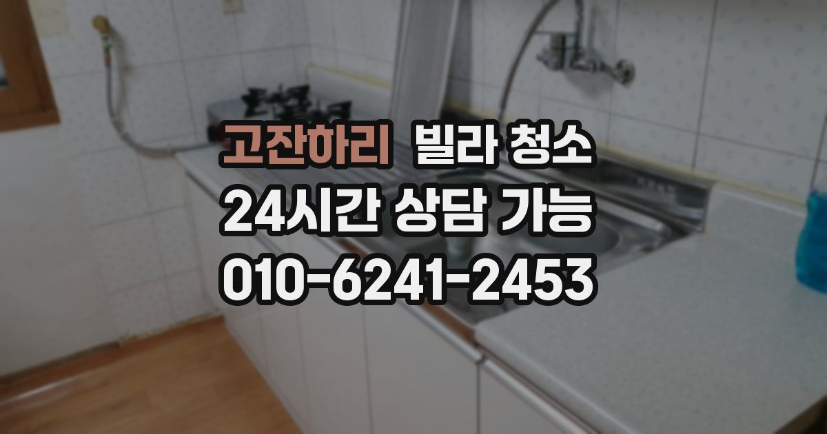 고잔하리 빌라 청소