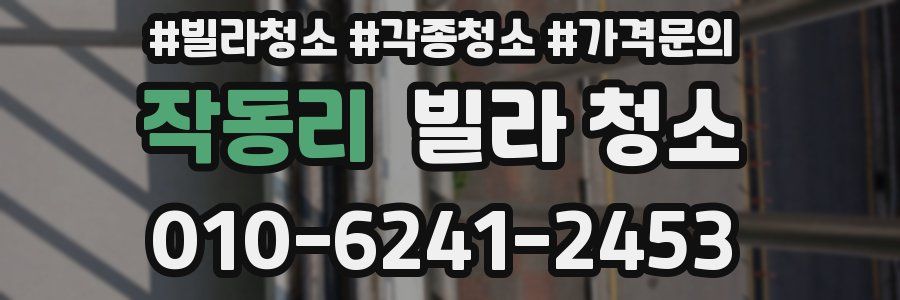 작동리 빌라 청소