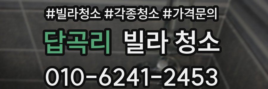 답곡리 빌라 청소