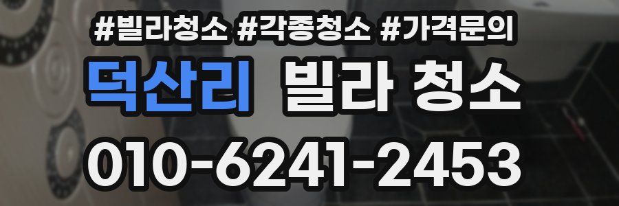 덕산리 빌라 청소