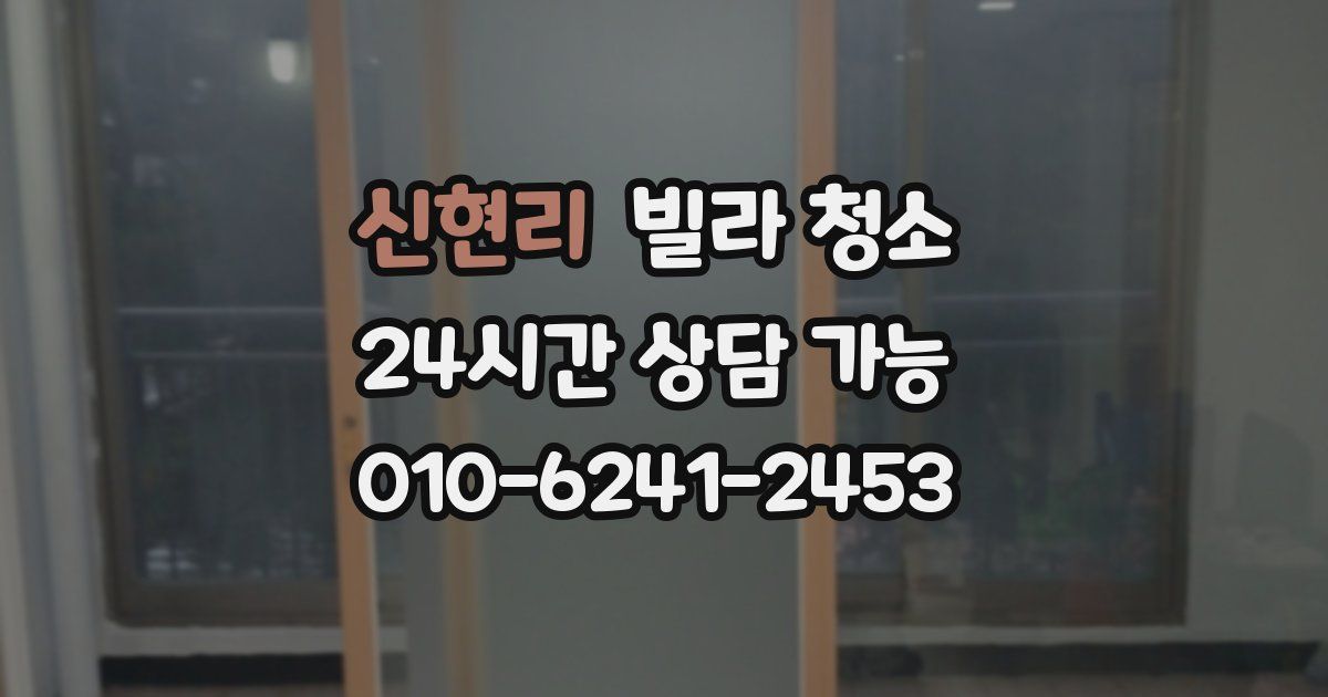 신현리 빌라 청소