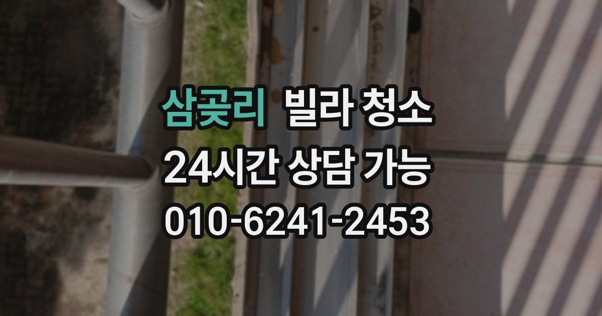 삼곶리 빌라 청소