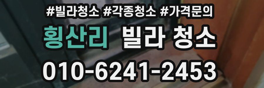 횡산리 빌라 청소