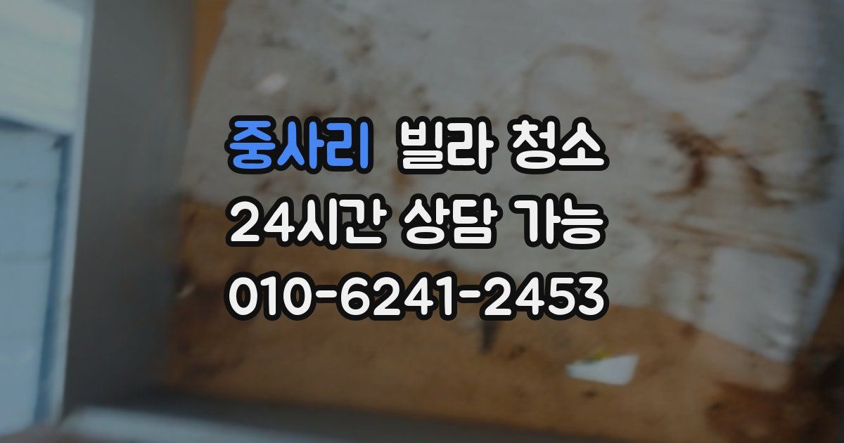 중사리 빌라 청소