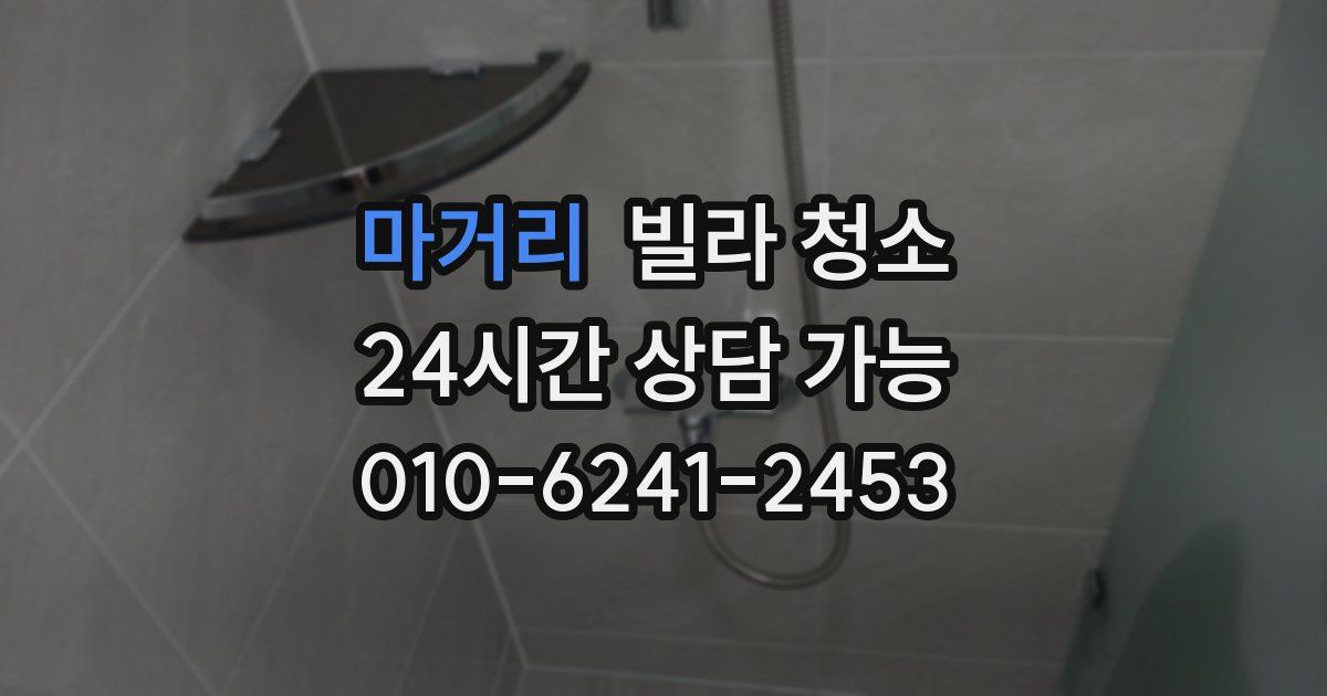 마거리 빌라 청소