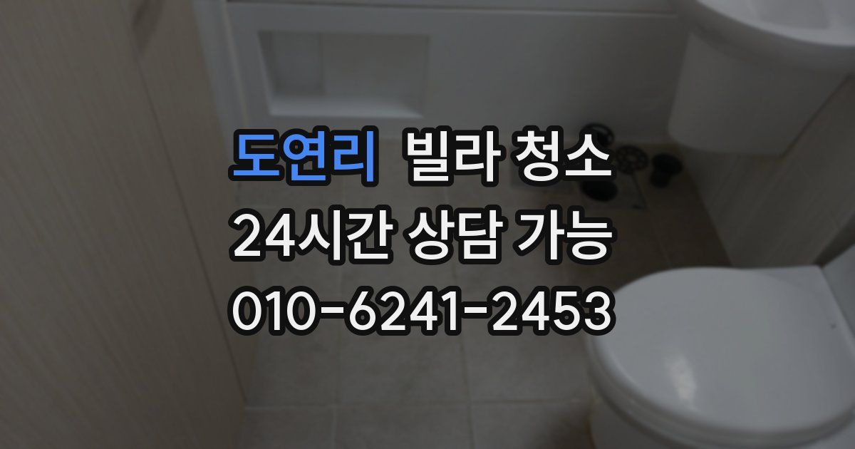 도연리 빌라 청소