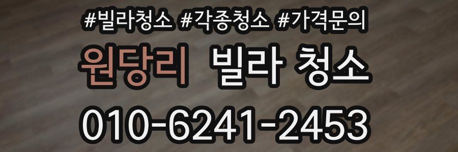 원당리 빌라 청소