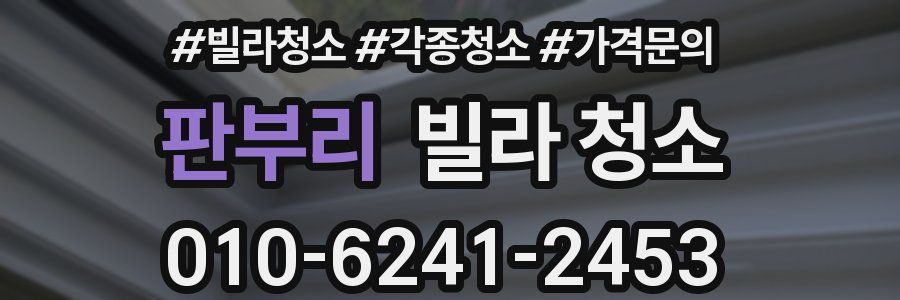 판부리 빌라 청소
