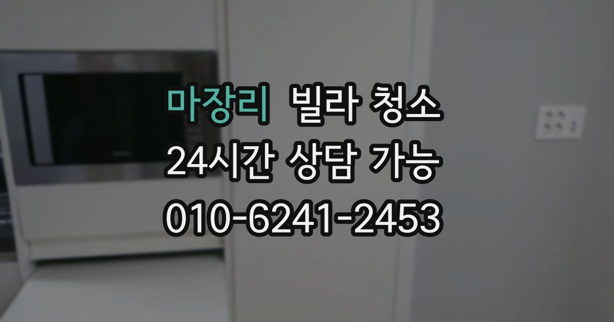 마장리 빌라 청소