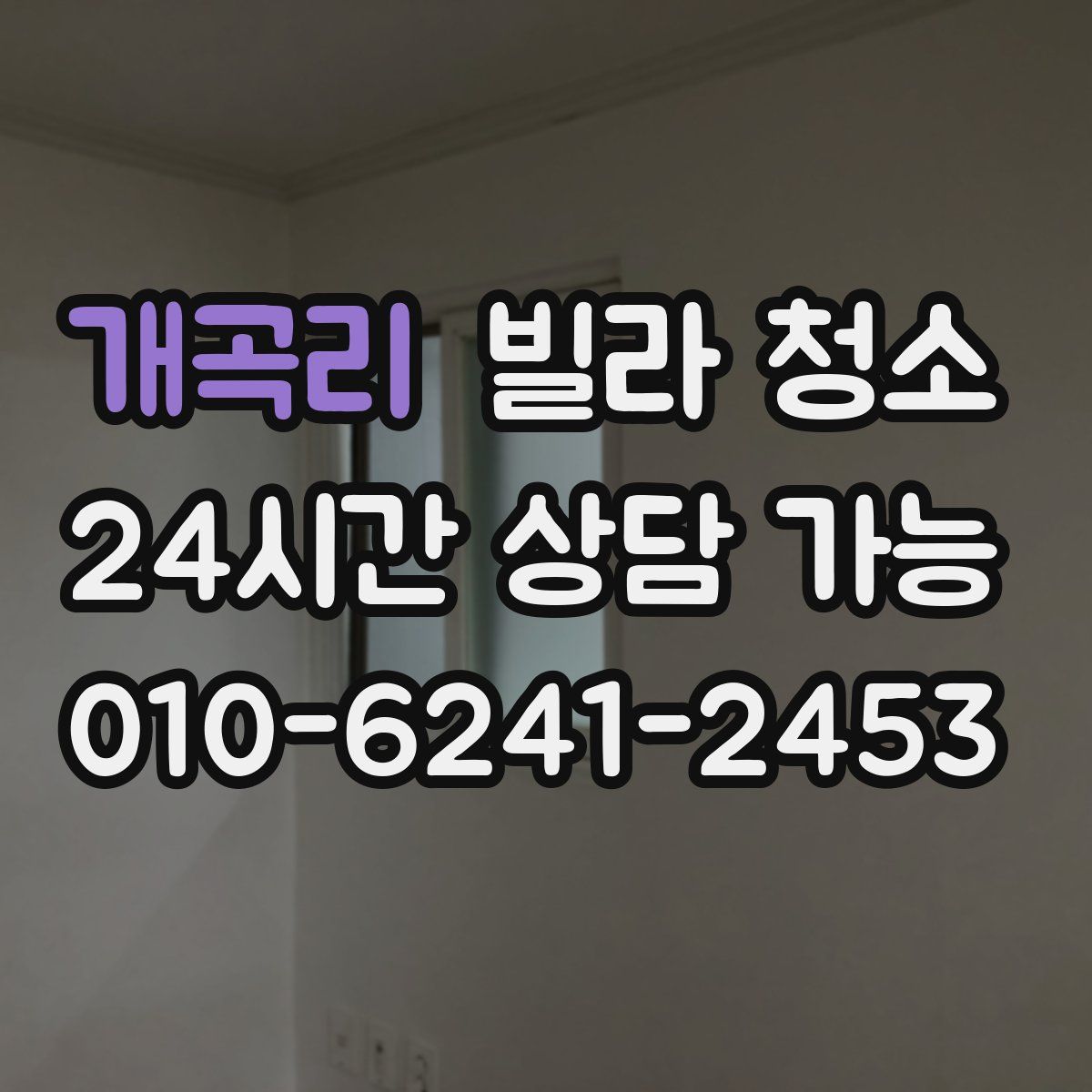 개곡리 빌라 청소