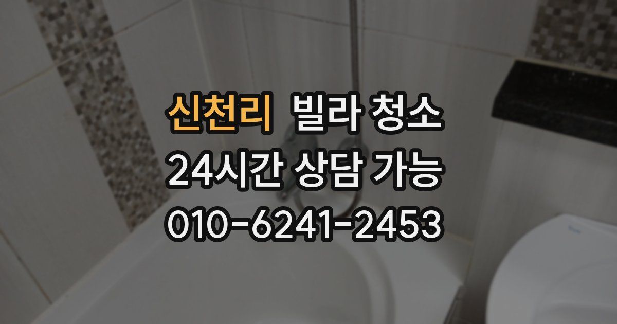 신천리 빌라 청소