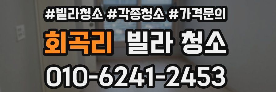 회곡리 빌라 청소