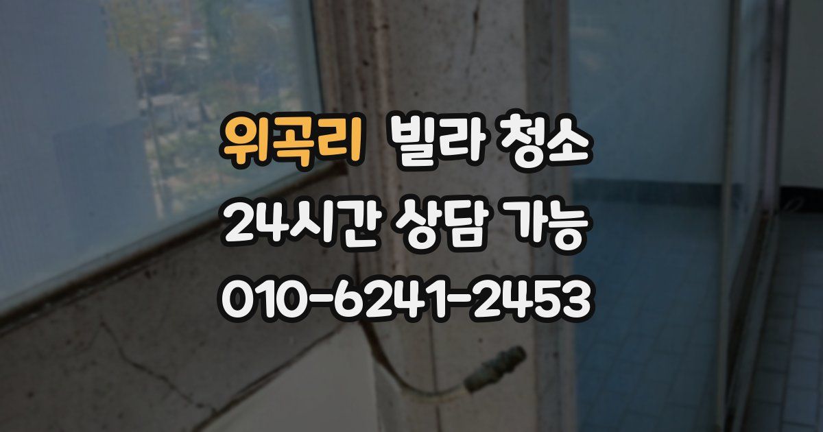 위곡리 빌라 청소