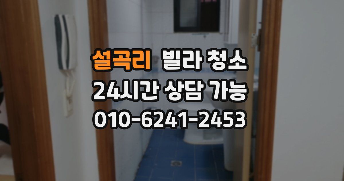 설곡리 빌라 청소