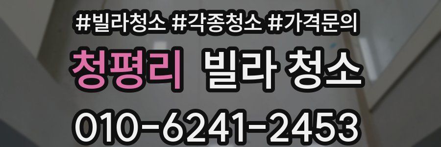 청평리 빌라 청소