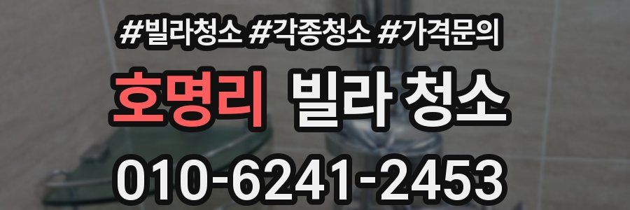 호명리 빌라 청소