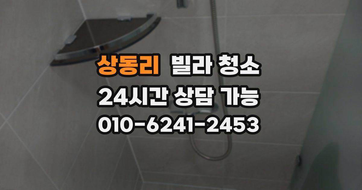 상동리 빌라 청소