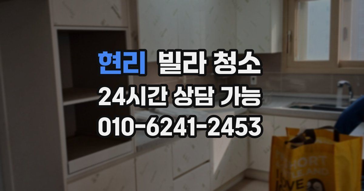 현리 빌라 청소