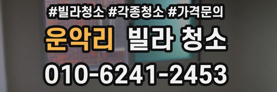 운악리 빌라 청소