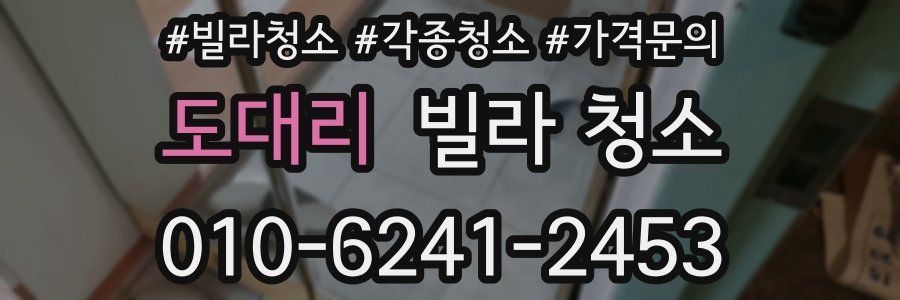 도대리 빌라 청소