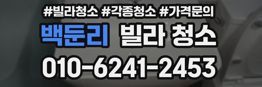 백둔리 빌라 청소