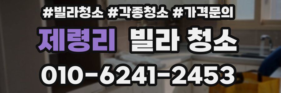 제령리 빌라 청소