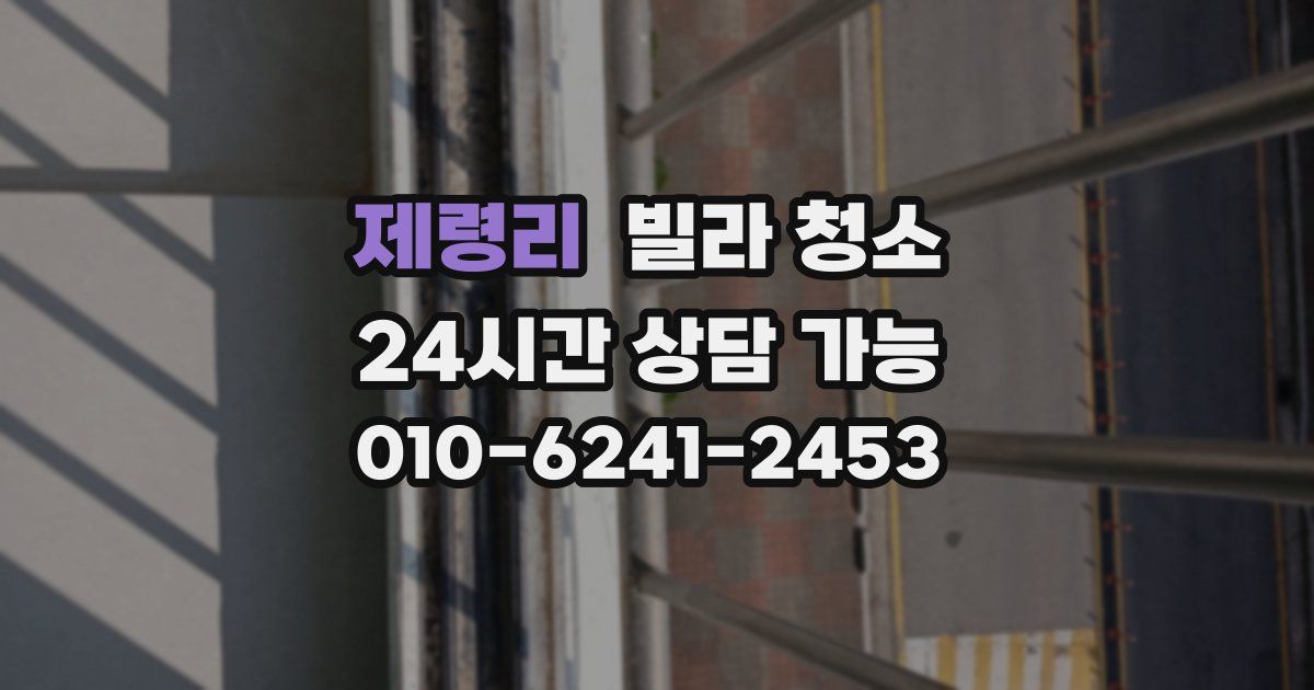 제령리 빌라 청소