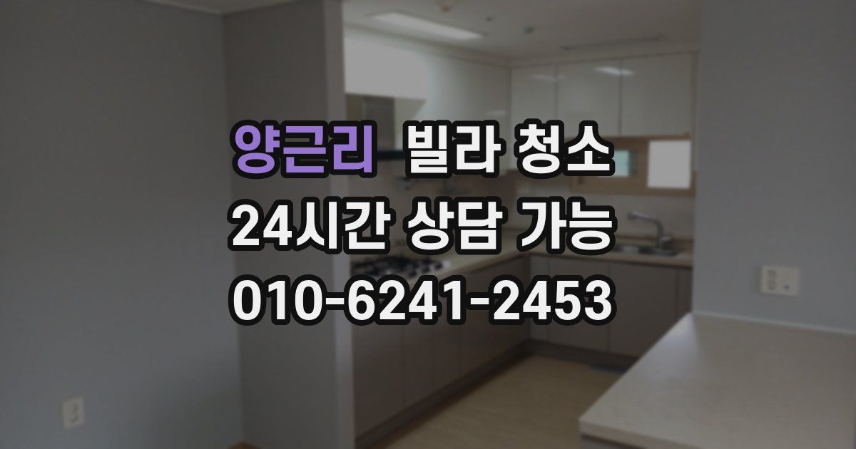 양근리 빌라 청소