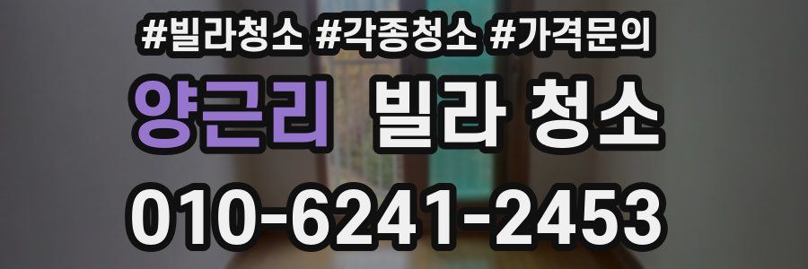 양근리 빌라 청소