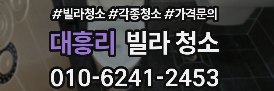 대흥리 빌라 청소
