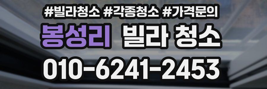 봉성리 빌라 청소