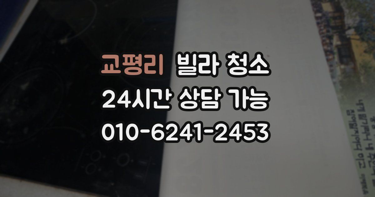교평리 빌라 청소