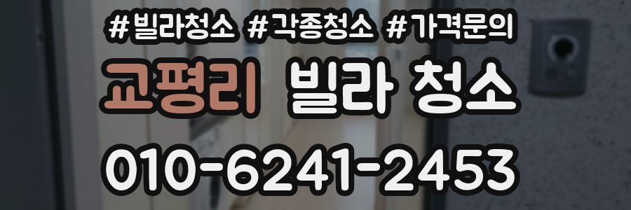 교평리 빌라 청소