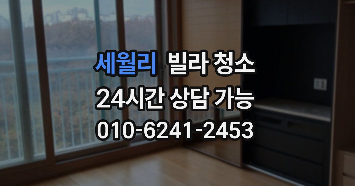 세월리 빌라 청소