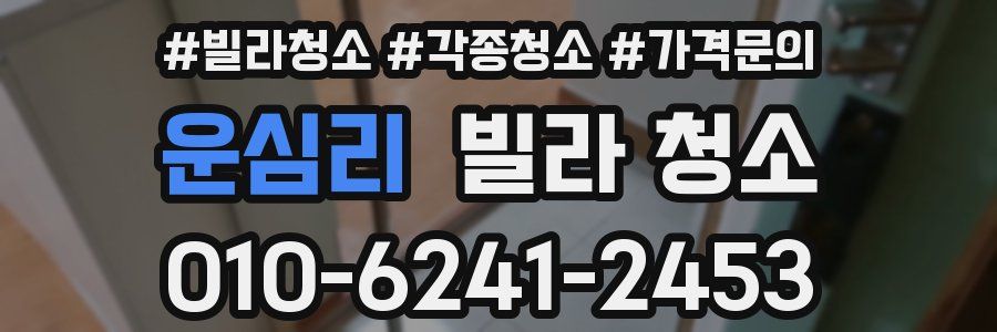 운심리 빌라 청소