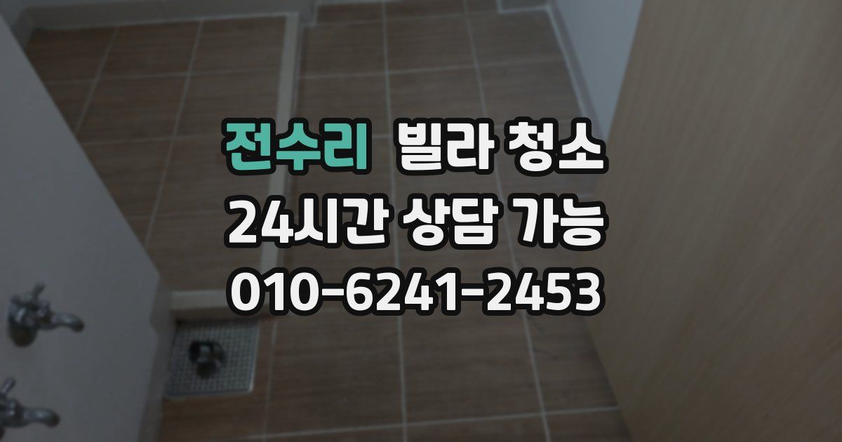 전수리 빌라 청소