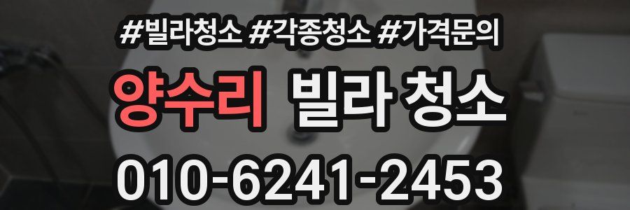 양수리 빌라 청소