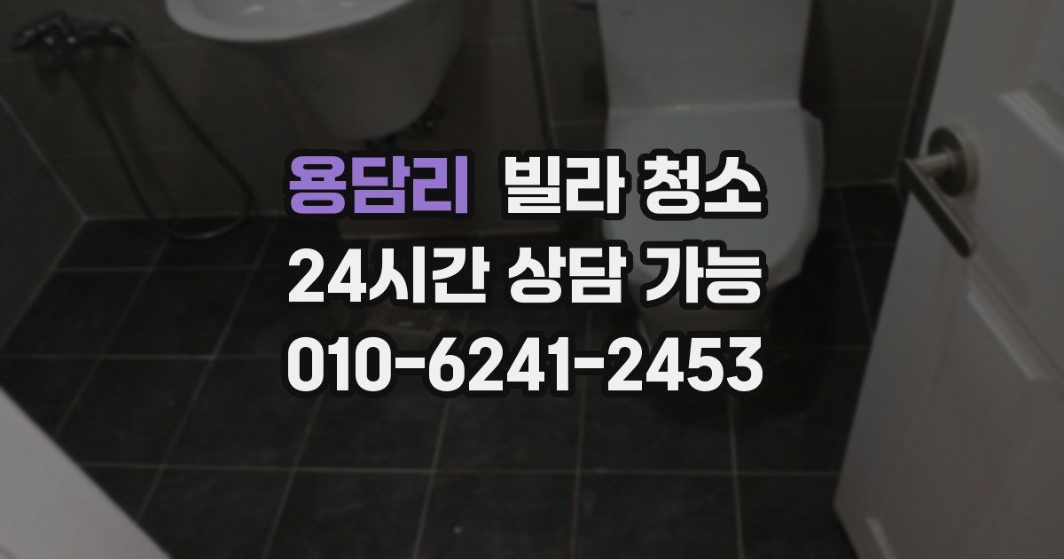 용담리 빌라 청소